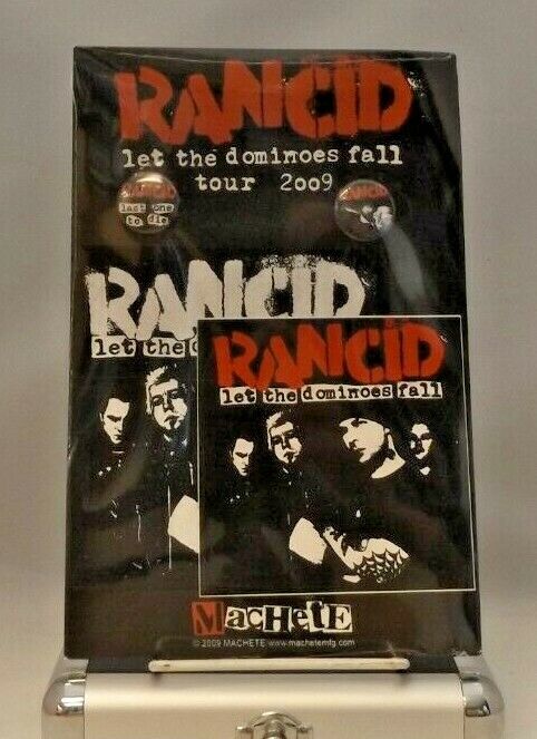 Rancid 'let The Dominoes Fall' Tour 2009 Rare Promo Patch Sticker And Button Set