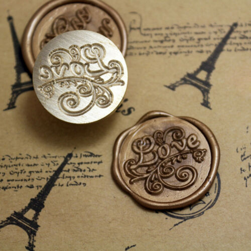 Love Symbol Initial Letter Sealing Wax Seal Stamp Classic Vintage Style Kit