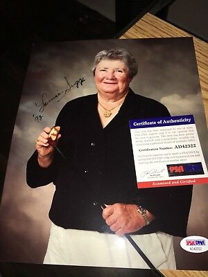 Louise Suggs Golf Hall Of Famer Signed  8x10 Photo Psa Dna