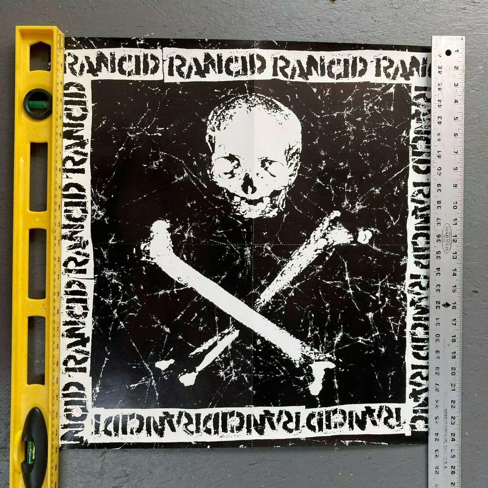 Rancid Rare Vintage Hellcat Records Lp Promo Poster  - Record Store Only - Doubl