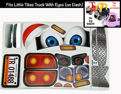 Replacement Stickers Fits Little Tikes Custom Cozy Coupe Older Truck W Eyes Boy