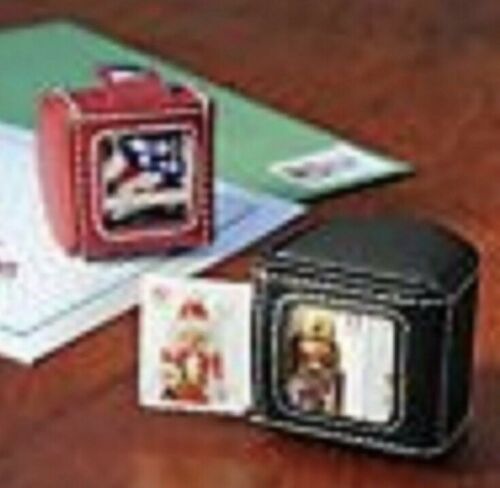 Black Leather Stamp Dispenser Holder - Forever Stamps / First Class Stamps Roll
