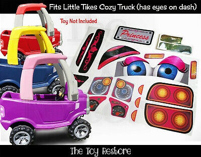 Princess Replacement Stickers Fits Older Little Tikes Cozy Coupe Truck With Eyes