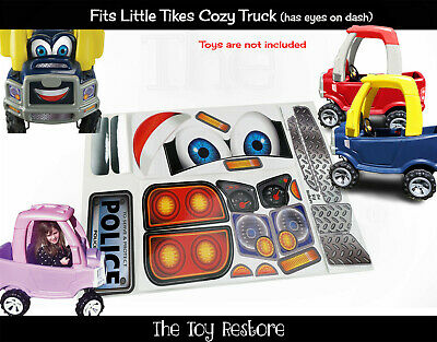 Police Toy Restore Replacement Decals For Little Tikes Cozy Truck With Eyes