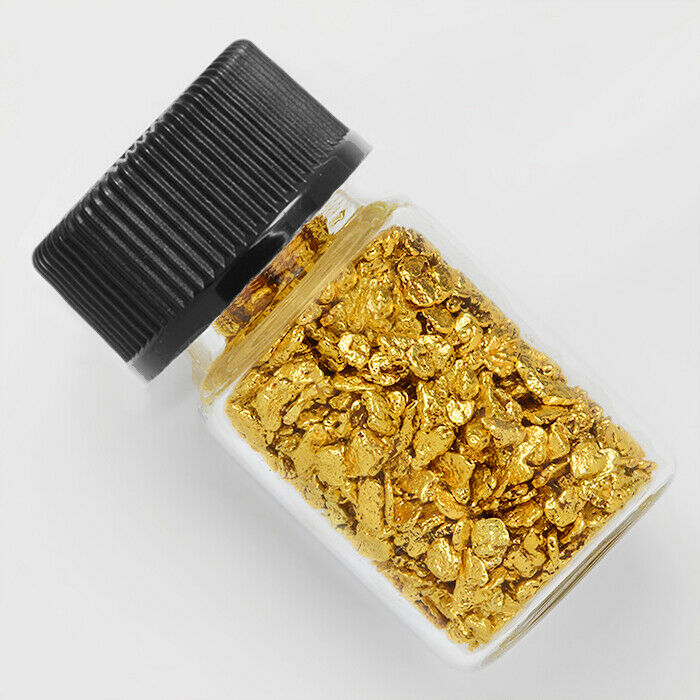 1 Gram Alaska Natural Gold Nuggets With Bottle - Alaskan Tvs Gold Rush (#b14-1g)